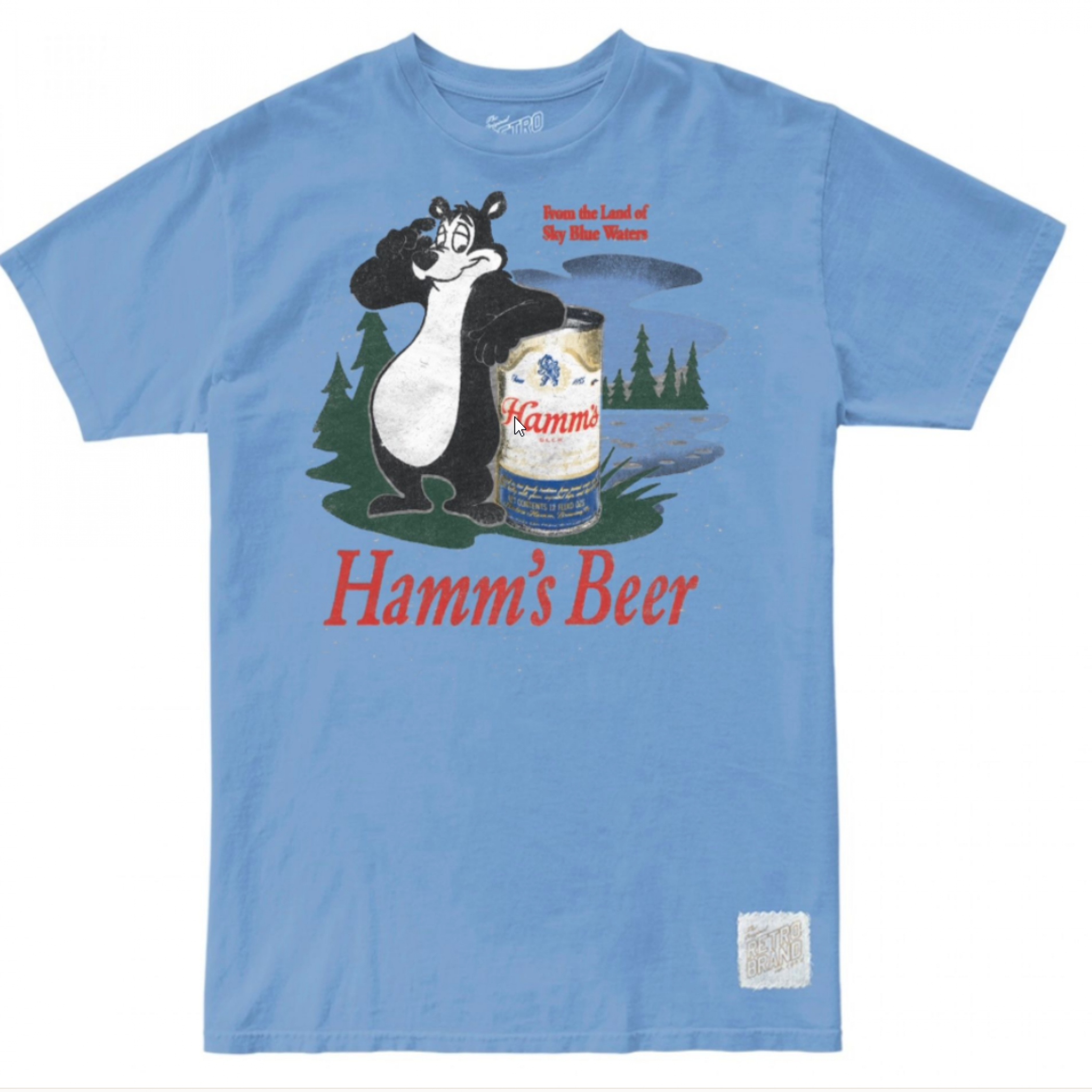 Hamm's Beer Classic Bear and Can Throwback Style T-Shirt